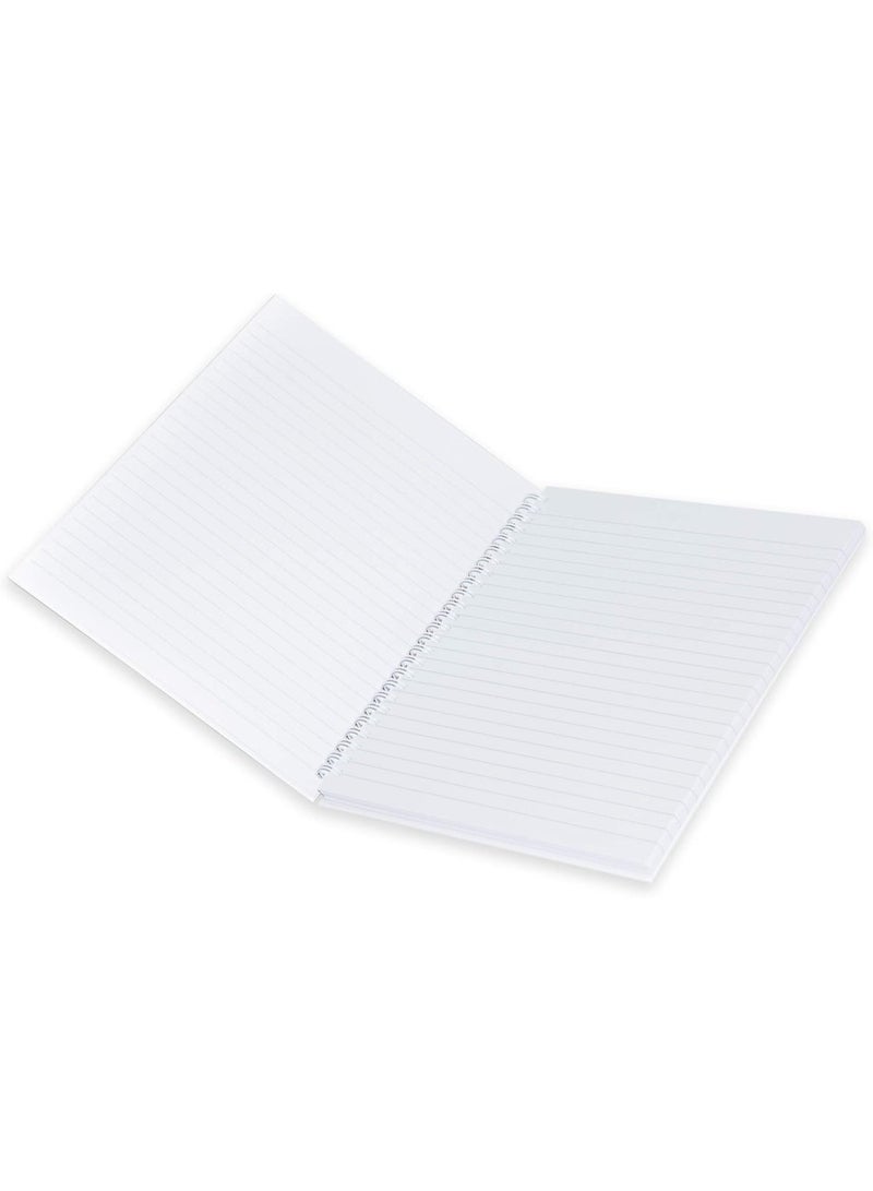 FIS Spiral Hard Cover Notebook, Size 9"x7" Inches, Single Line Ruling, 100 Sheets, Pack of 5 Pieces - FSNBS971901 - Image 2